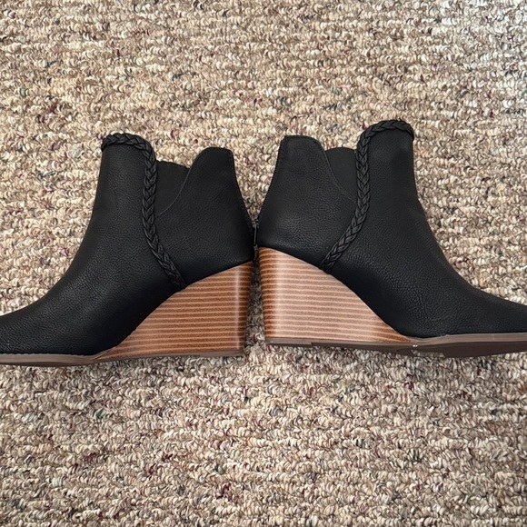 Maurices Sleek Black Ankle Boots - Picture 3 of 8